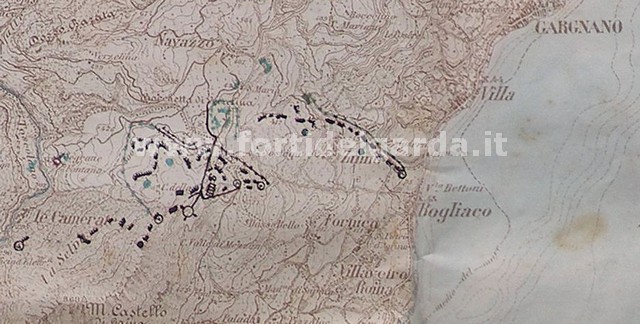 Mappa della difesa di Gargnano