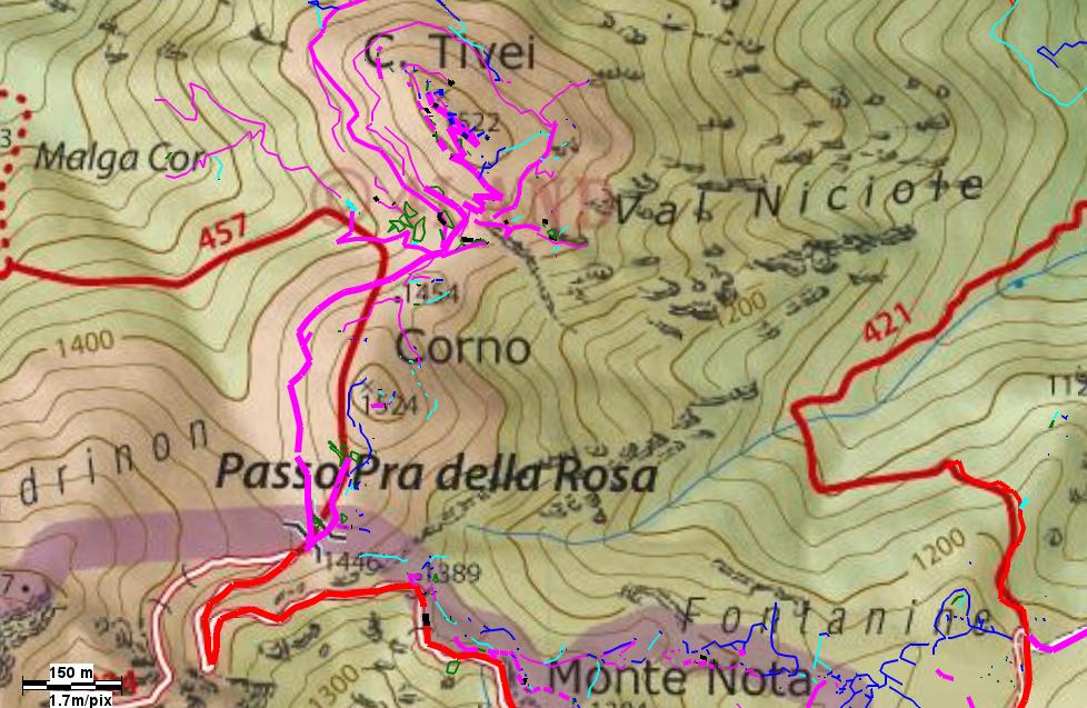 Monte Corno Prà della Rosa Monte Corno Prà della Rosa